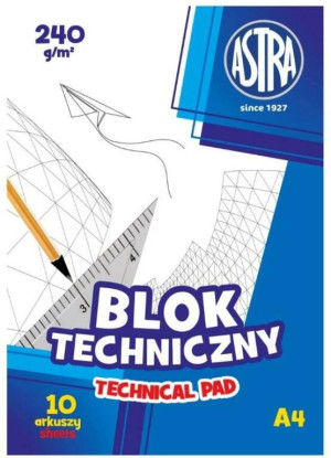 Astra. Blok techniczny A4/10K 250g