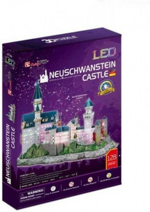 Cubic Fun. Puzzle 3D. Zamek Neushwastein LED
