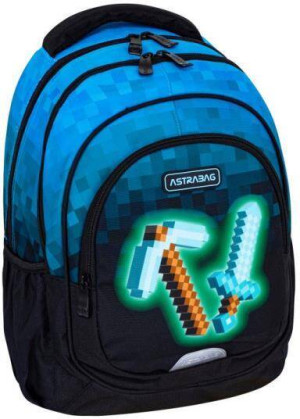 Plecak 3-komorowy Astrabag Blue Pixel Astra