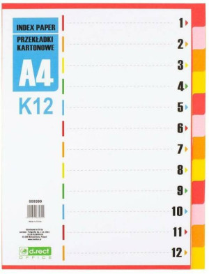 Przekładki kartonowe A4 D.RECT
