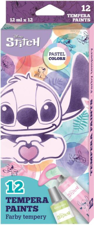 Farby tempera w tubie Disney Fashion Stitch pastel 12x12 ml