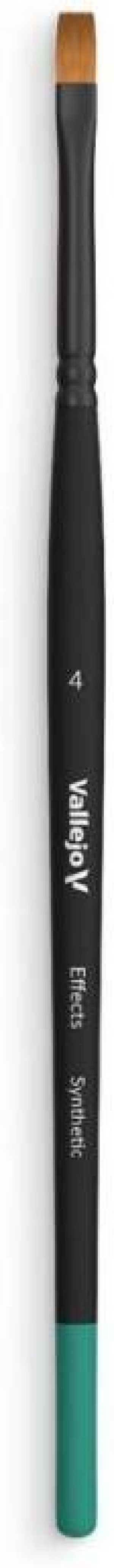 Vallejo: B04004 - Effects - Flat Rectangular Brush - Synthetic 4