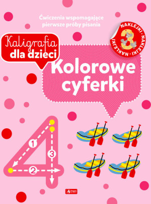 Kaligrafia dla dzieci. Kolorowe cyferki