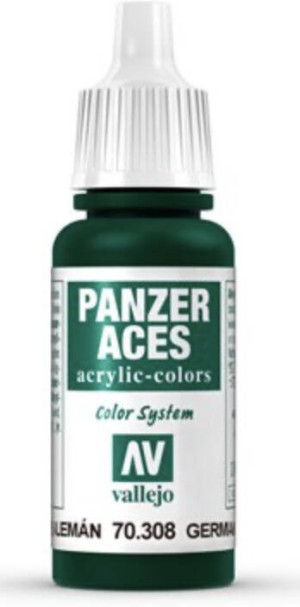 Vallejo: 70.308 - Panzer Aces - German Green Tail Light (17 ml)