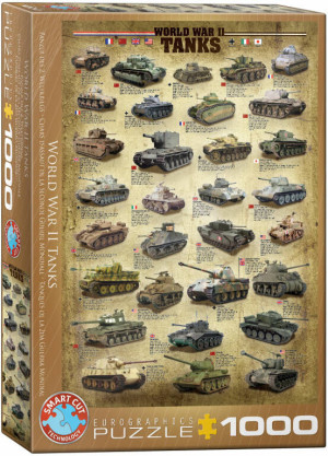 Puzzle 1000. Czołgi II wojny światowej