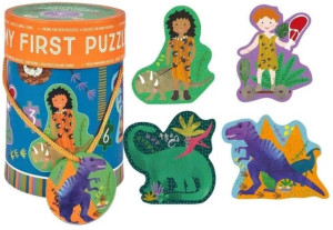 Puzzle dla początkujących dinozaury 4w1