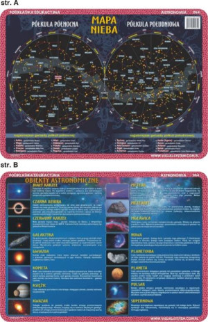 Podkładka edukacyjna. Astronomia