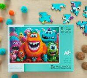 Puzzle drewniane 50 Milliwood Shaggy Monsters