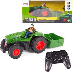 Traktor R/C z pilotem i przyczepą