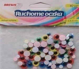 Ruchome oczka kolorowe