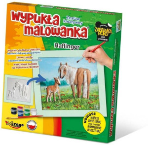 Wypukła malowanka Konie - Haflinger