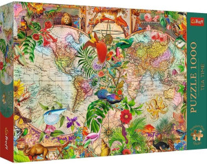 Puzzle 1000 Antyczna mapa świata TREFL