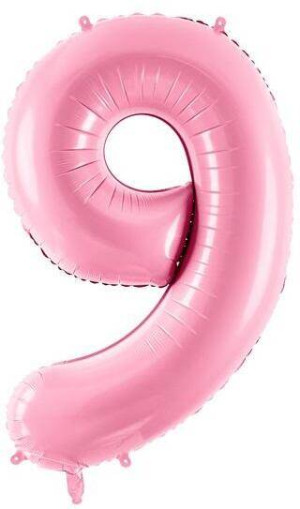 Balon foliowy 9 różowy 86cm
