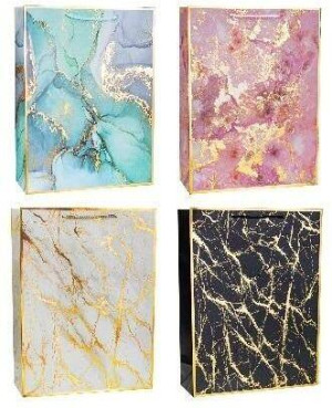 Torebka ozdobna Marmur 31x42x12cm mix ROZETTE