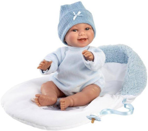 Lalka śmiejąca się Liam w śpiworku 38cm