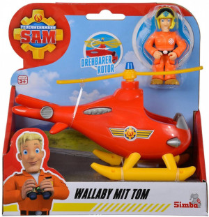 Helikopter Wallaby z figurką. Strażak Sam
