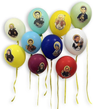 Balony z wizerunkami świętych (50szt)