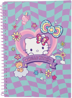 Kołobrulion B5 100k. kratka plastikowa spirala Hello Kitty wzór 2