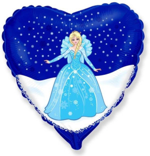 Balon foliowy Śnieżna Kraina Księżniczk 45cm
