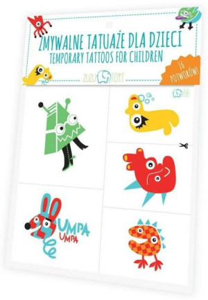 Zmywalne tatuaże dla dzieci - Potwory