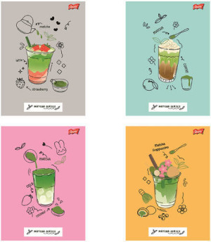 Zeszyt A5/32K kratka Matcha Mood (15szt)