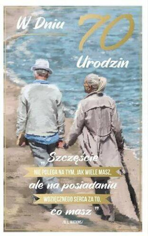 Kartka okolicznościowa. Urodziny 70