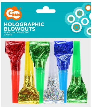 Trąbki holograficzne 6szt