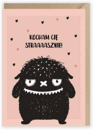 Kartka okolicznościowa. Kocham Cię strasznie