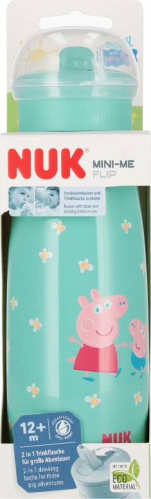 NUK. Mini-Me. Kubek. 450 ml. 12 miesięcy. Świnka Peppa