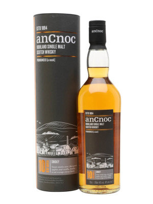 AnCnoc 10 Year Old Peated Highland Single Malt Scotch Whisky