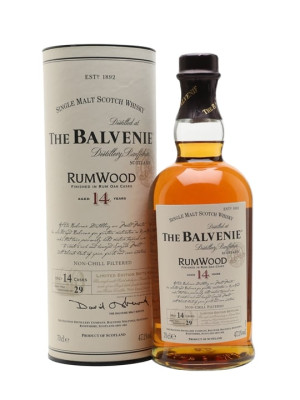 Balvenie 14 Year Old / Rum Wood Finish Speyside Whisky