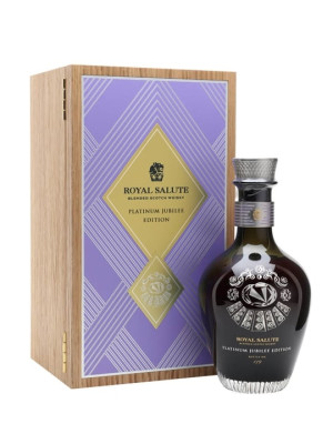Royal Salute Platinum Jubilee / Kent Amethyst Brooch (Purple) Blended Whisky