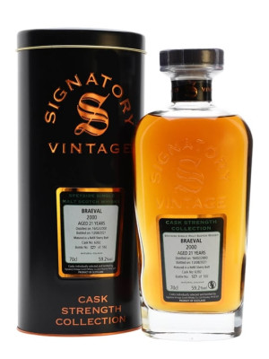 Braeval 2000 / 21 Year Old / Signatory Speyside Whisky