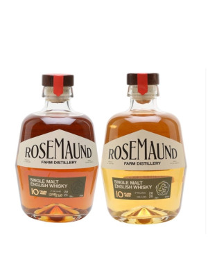 Rosemaund Farm Distillery 10 Year Old 1st and 2nd Release Duo / 2 Bottles English Whisky