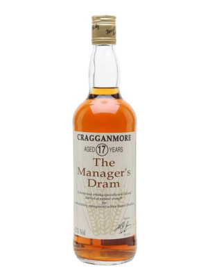 Cragganmore 17 Year Old Speyside Single Malt Scotch Whisky - Bot.1992, Manager's Dram, 62%/ 75cl, Sherry Cask