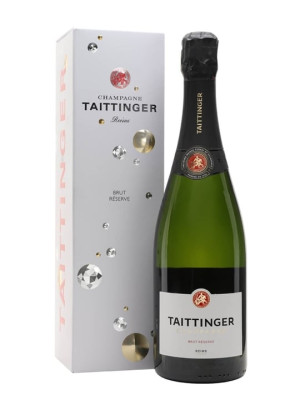 Taittinger Brut Reserve Champagne / Gift Box