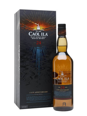 Caol Ila 24 Year Old - 175th Anniversary - Islay Single Malt Scotch Whisky, 70cl / 52.1%, Elegant Coastal Peat & Pastry Notes