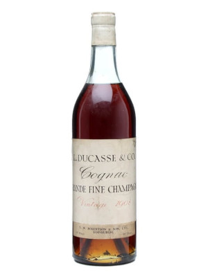 L Ducasse & Co 1908 Cognac / Grande Champagne / Bot.1950s