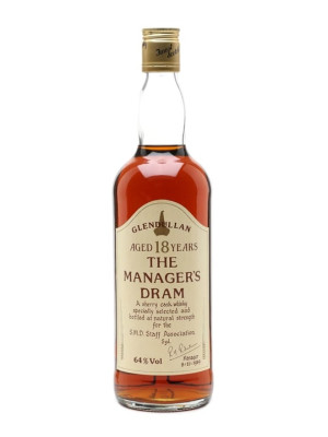 Glendullan 18 Year Old / Bot.1989 / Manager's Dram / Sherry Cask Speyside Whisky