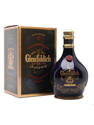 Glenfiddich 18 Year Old / Ancient Reserve / Blue Spode Decanter Speyside Whisky