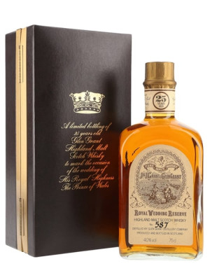 Glen Grant 25 Year Old / Royal Wedding Reserve Speyside Whisky