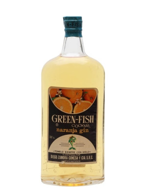 Green-Fish Orange Gin / Spring Cap / Bot.1960s