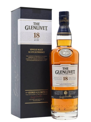 Glenlivet 18 Year Old / Old Presentation Speyside Whisky