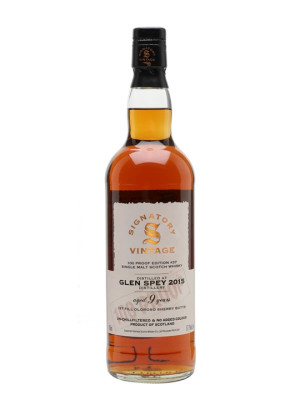 Glen Spey 2015 / 9 Year Old / 100 Proof Edition #37 / Signatory Speyside Whisky