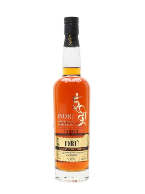 Indri Dru Ex Bourbon Cask Strength Single Malt Indian Whisky