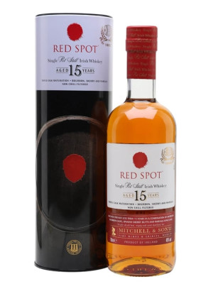 Red Spot 15 Year Old Irish Whiskey Single Pot Still Irish Whiskey