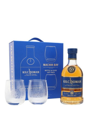 Kilchoman Machir Bay / 2 Glass Set Islay Single Malt Scotch Whisky