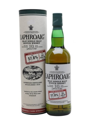 Laphroaig 10 Year Old Cask Strength / Batch 001 / Bot.2009 Islay Whisky