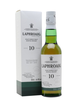 Laphroaig 10 Year Old / Half Bottle Islay Single Malt Scotch Whisky