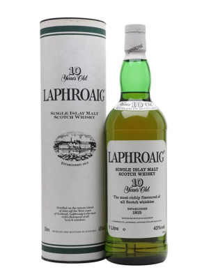 Laphroaig 10 Year Old / Bot.1990s / Pre Royal Warrant Islay Whisky